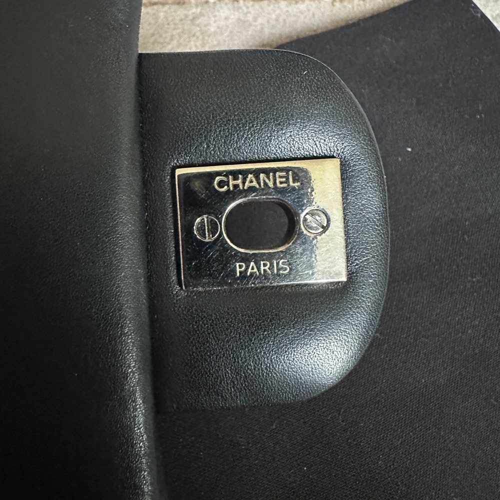 CHANEL  Black Chevron mini rectangle flap bag - Picture 12 of 13